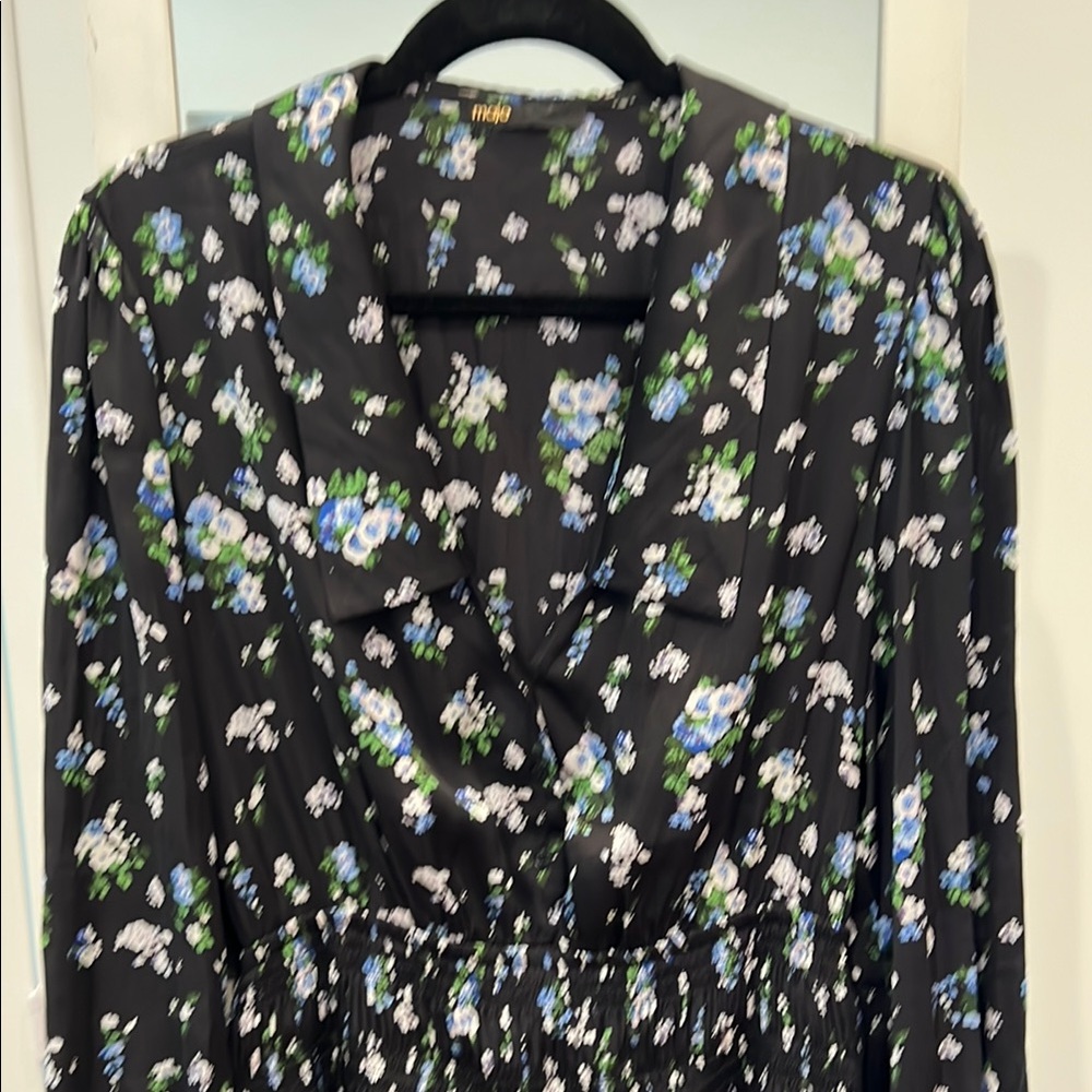 Maje Floral Black Dress - Picture 5 of 11